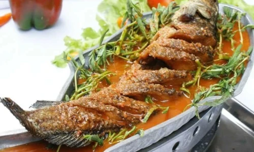 Steam Fish with Curry Sauce